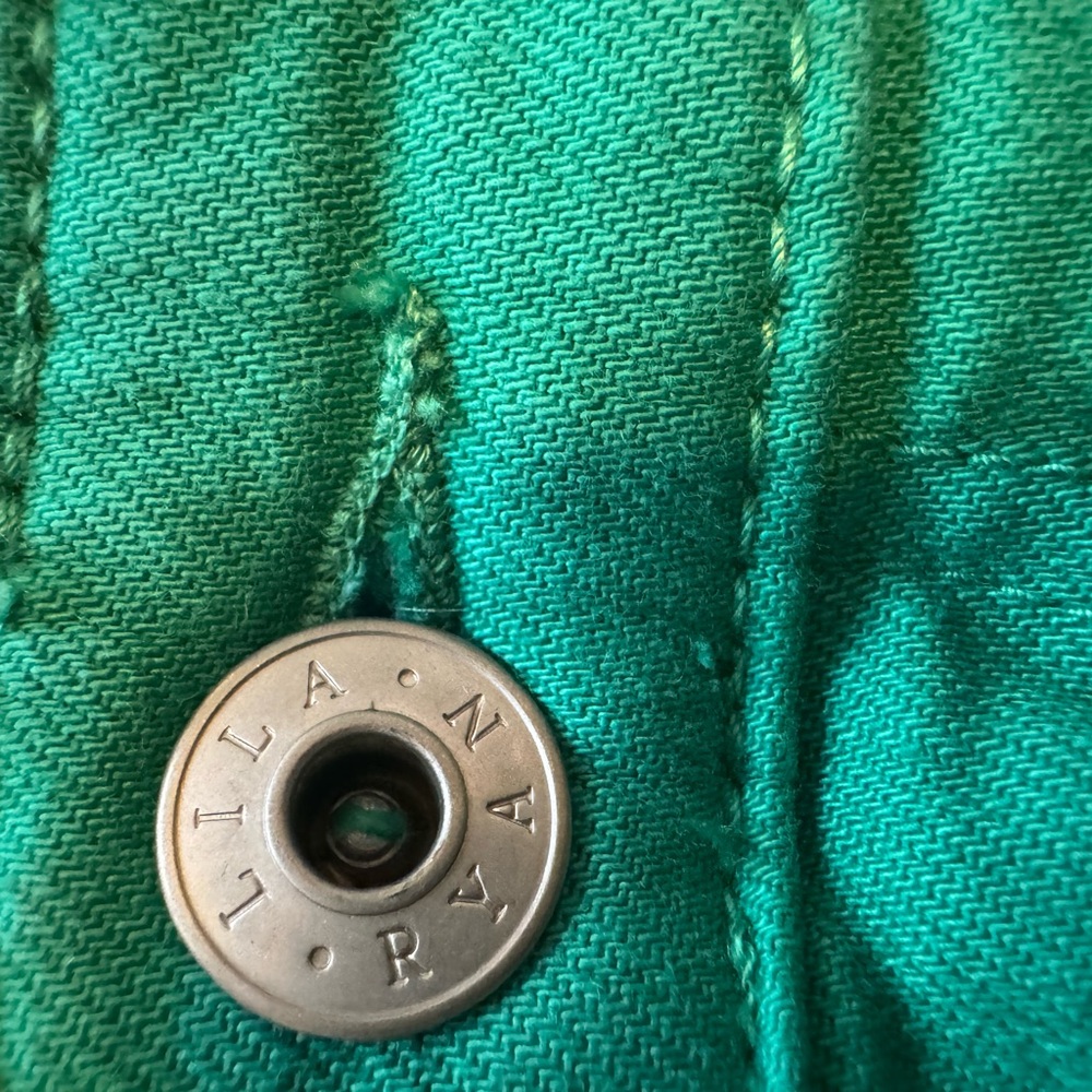 Lila Ryan size 31 mid-rise skinny ankle, teal green jeans - Picture 2 of 12